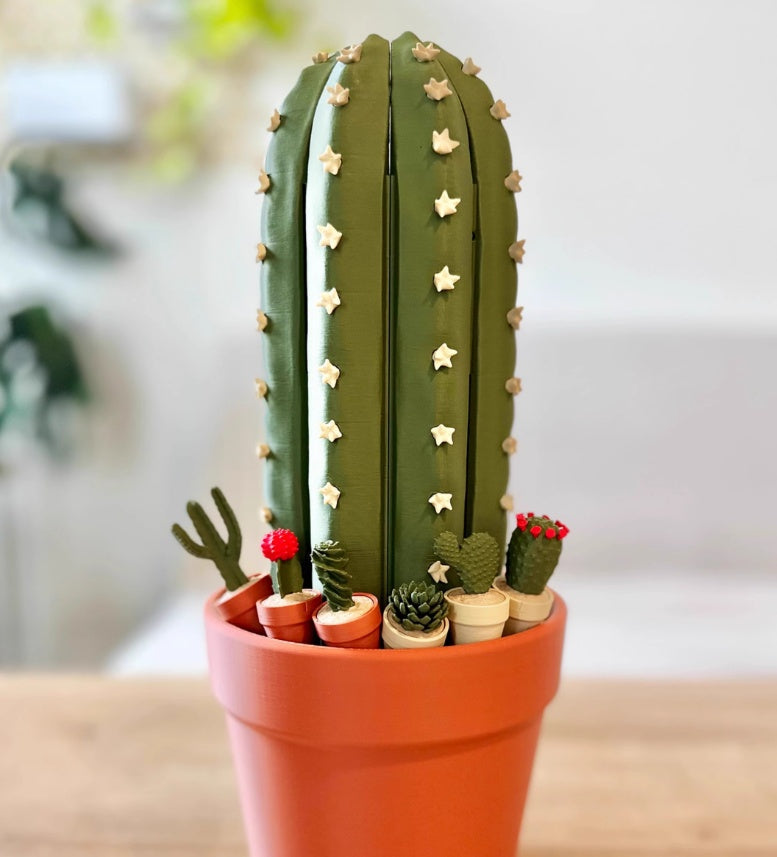 3D Printed Cactus Chess Set