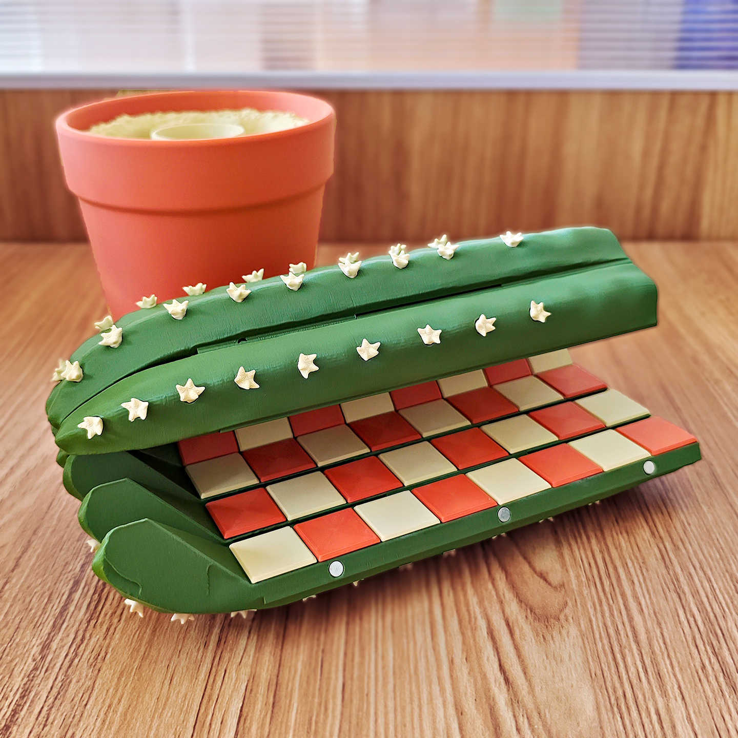 3D Printed Cactus Chess Set