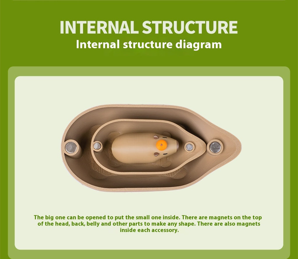 3D Printed Capybara Set