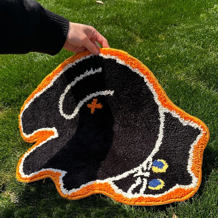 Black Cat Tufted Carpet
