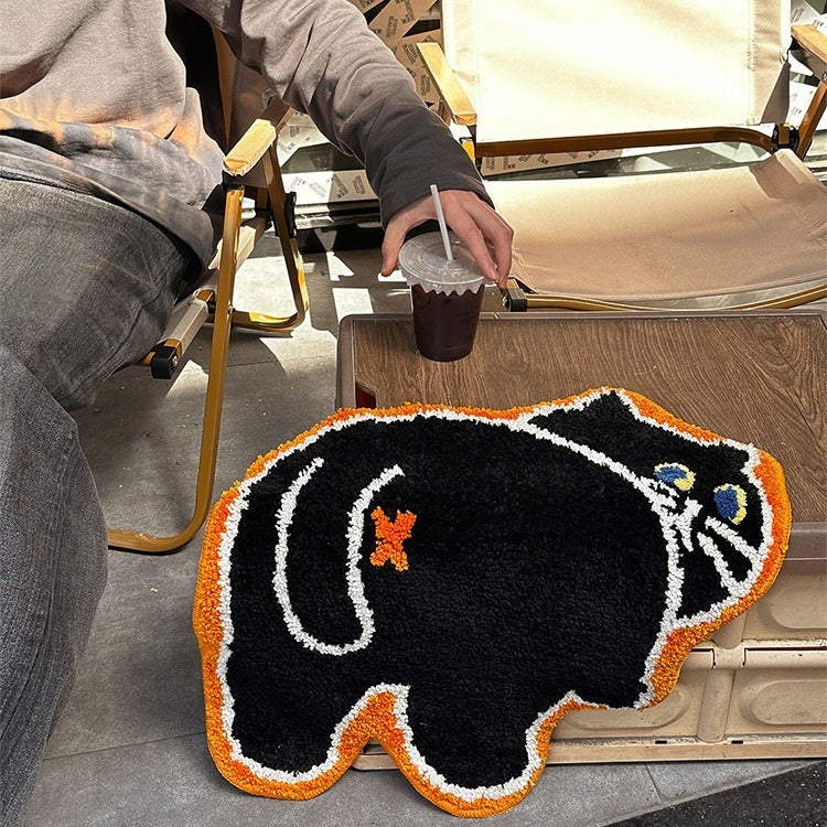 Black Cat Tufted Carpet