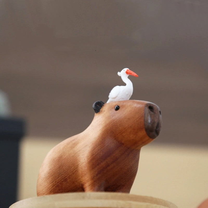 Capybara Handcrafted Wood Ornament