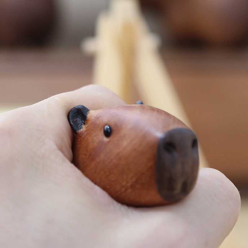 Capybara Handcrafted Wood Ornament