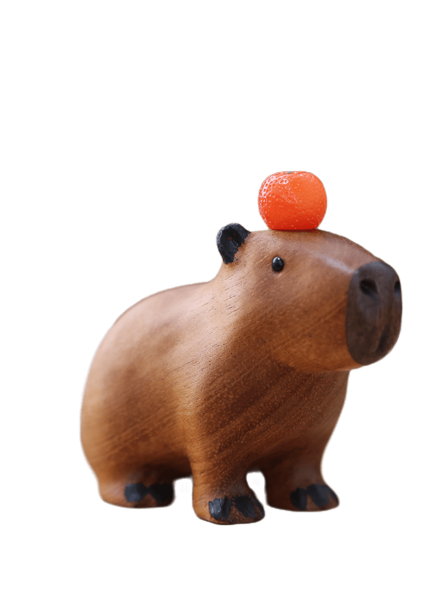 Capybara Handcrafted Wood Ornament