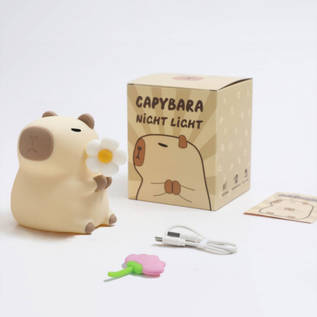 Capybara and Flower Night Light