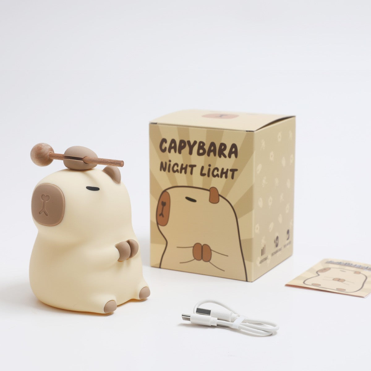 Capybara and Flower Night Light