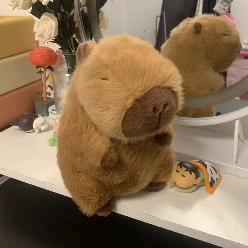Capybara with Turtle Backpack Doll Plush