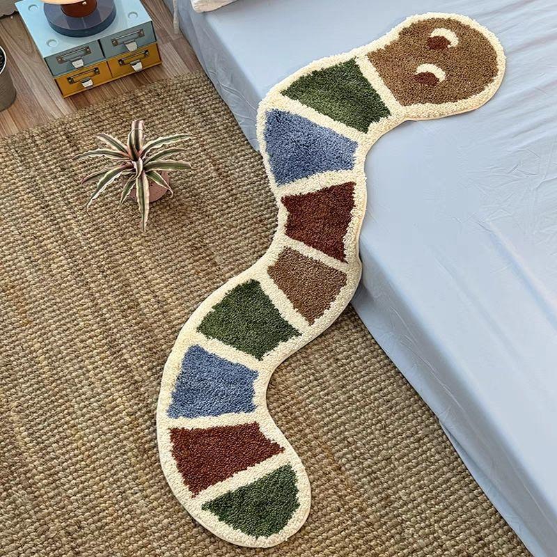 Cheeky Pink Worm Rug