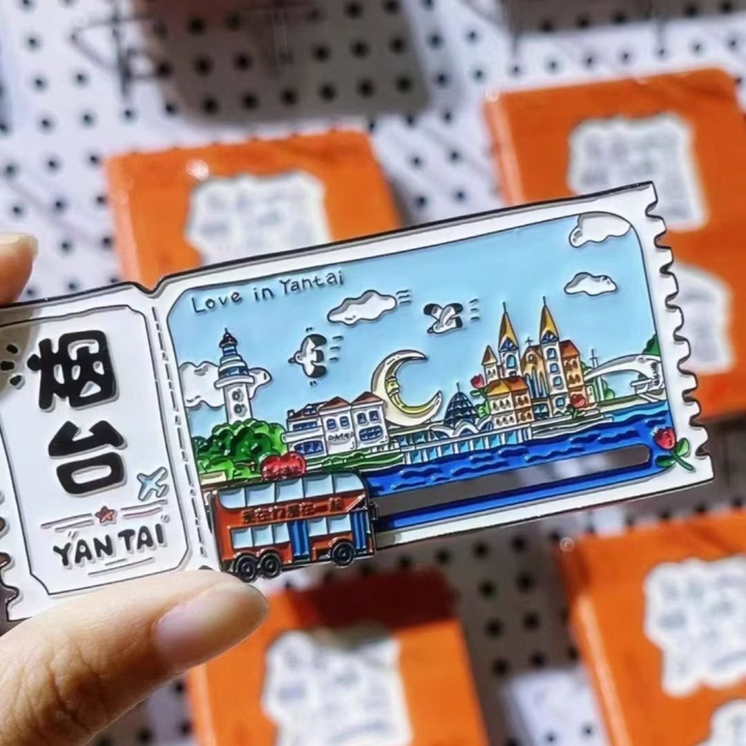 Custom Enamel Metal Fridge Magnet