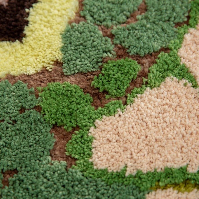 Green Forest Circle Rug
