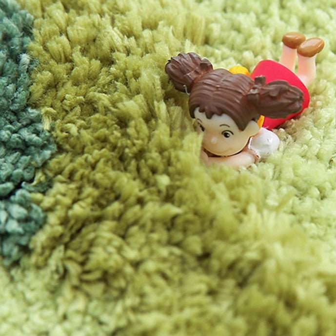 Green Forest Circle Rug