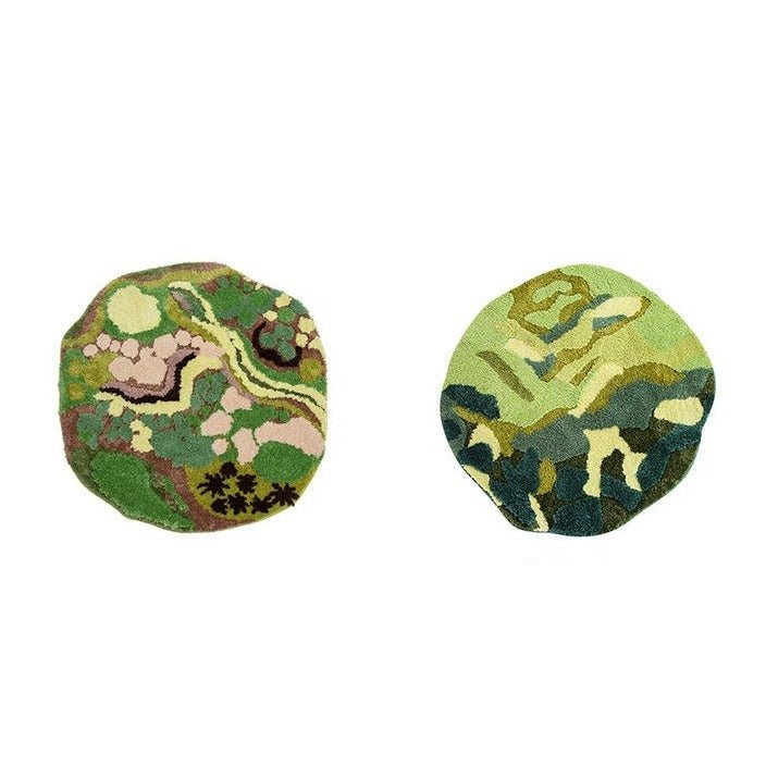 Green Forest Circle Rug