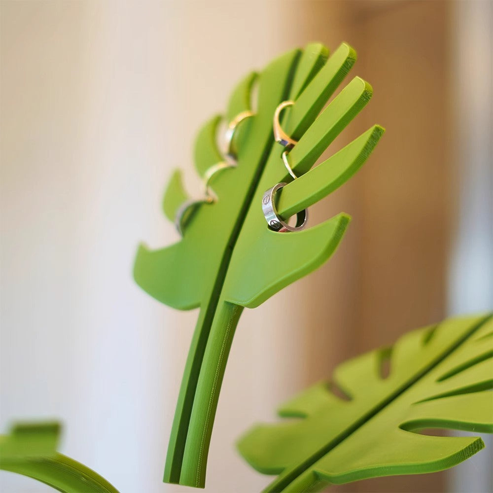 Monstera Toothbrush and Toiletries Holder