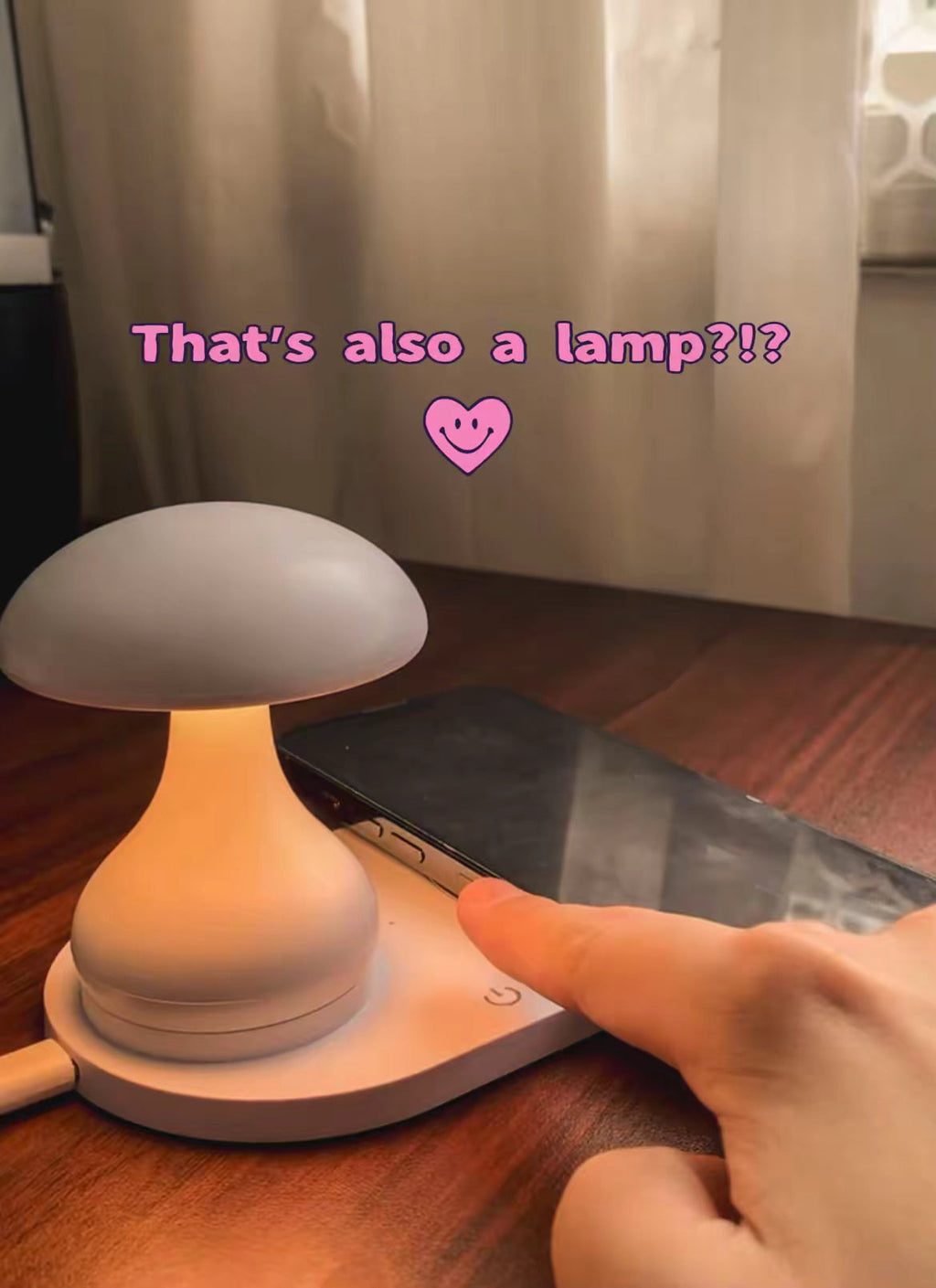 Mushroom Night Lamp &amp; MagSafe Charger