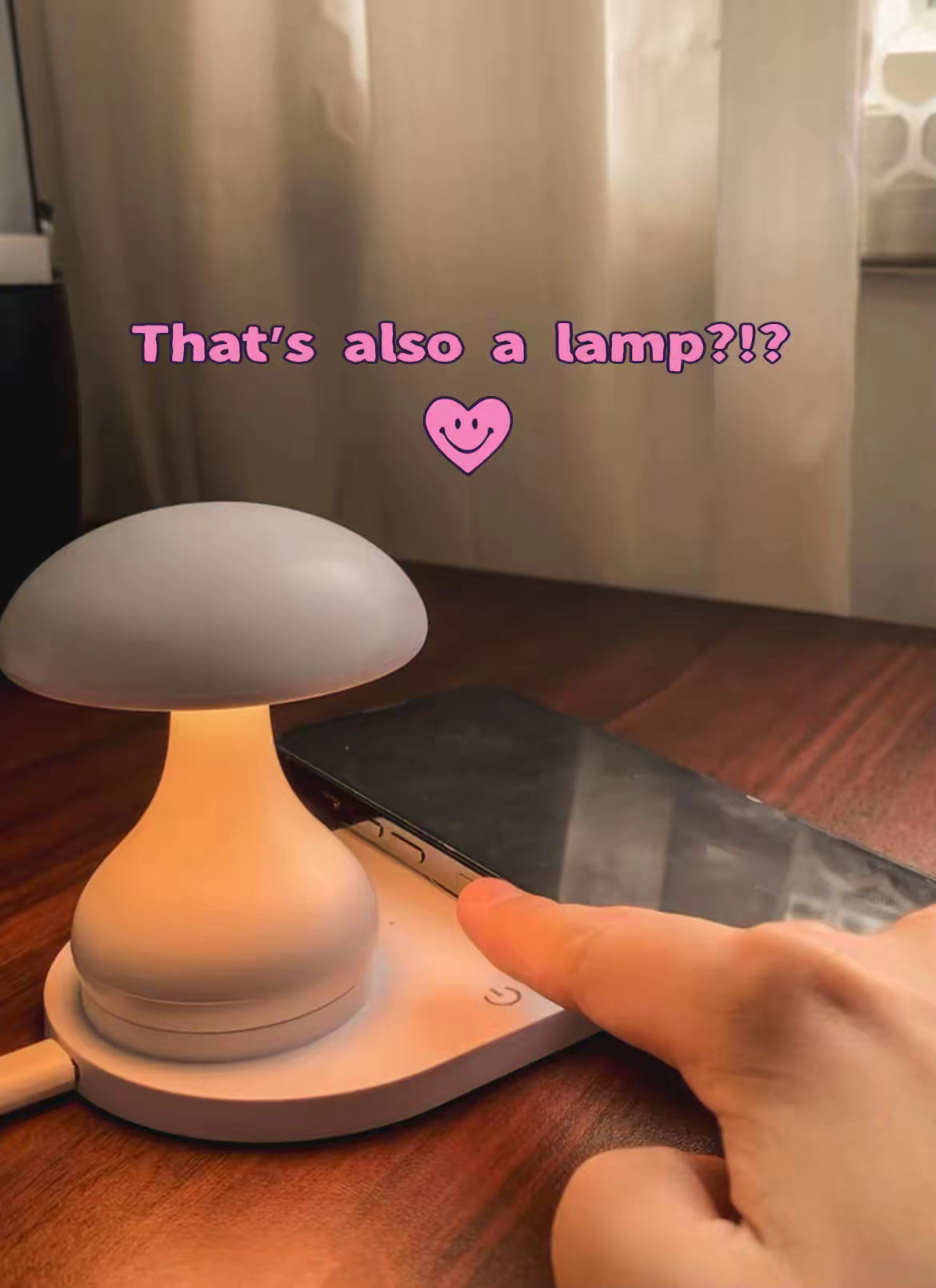 Mushroom Night Lamp &amp; MagSafe Charger