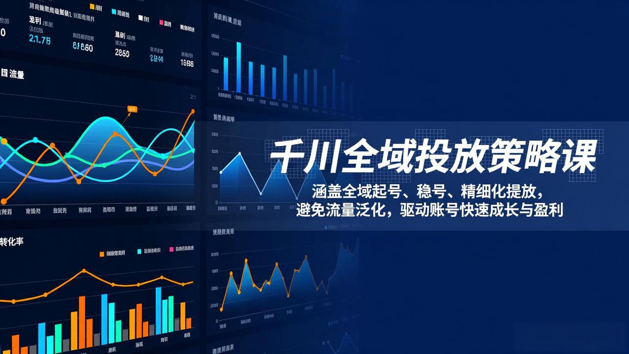 千川全域投放策略课：涵盖全域起号、稳号、精细化投放，避免流量泛化，驱动账号快速成长与盈利-十一