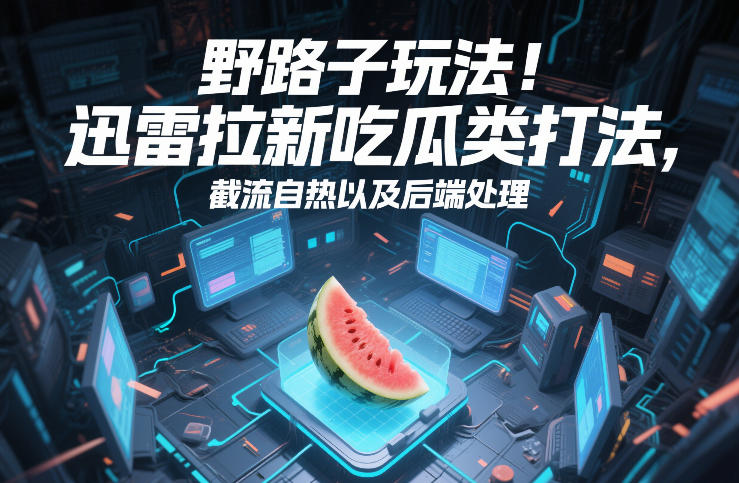 野路子玩法！迅雷拉新吃瓜类打法，截流自热以及后端处理-十一