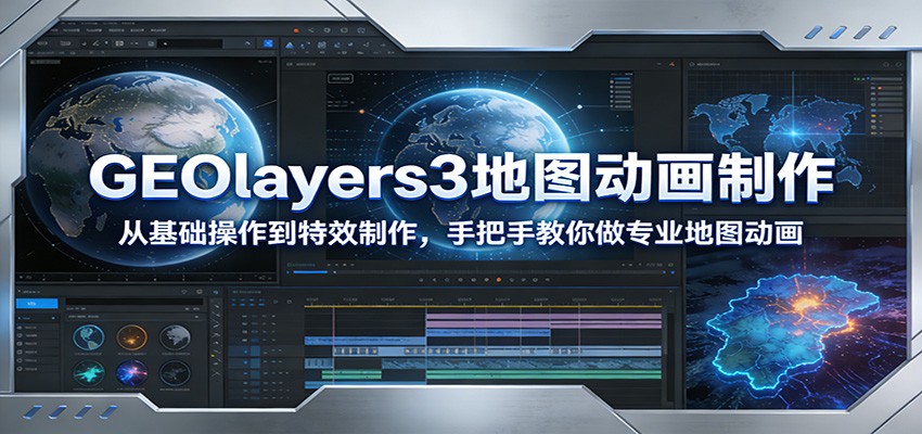 GEOlayers3地图动画制作：从基础操作到特效制作，手把手教你做专业地图动画-十一