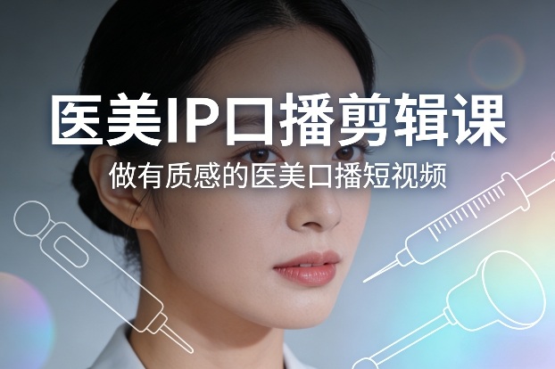医美IP口播剪辑课，做有质感的医美口播短视频 - 十一-十一