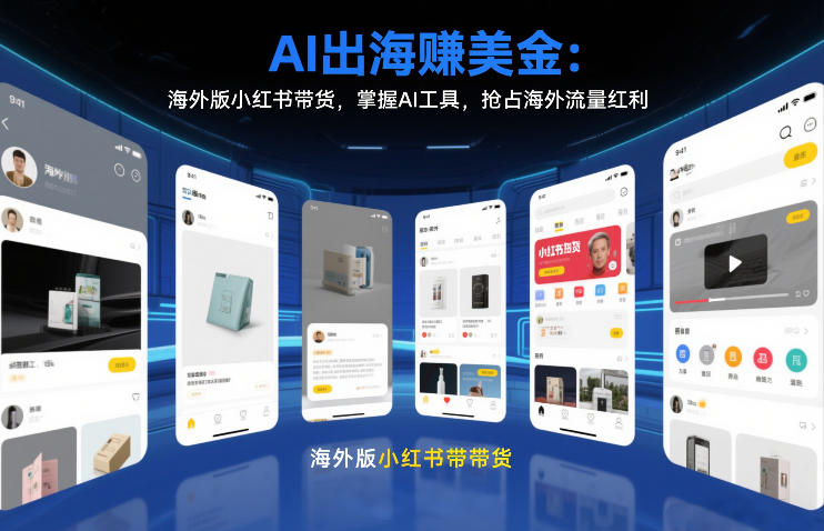AI出海賺美金：海外版小红书带货，掌握AI工具，抢占海外流量红利(更新2026)-十一