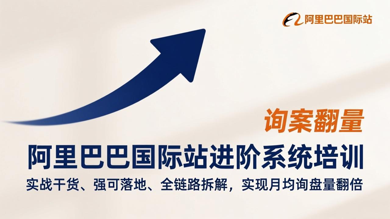 阿里巴巴国际站进阶系统培训，实战干货、强可落地、全链路拆解，实现月均询盘量翻倍 - 十一-十一