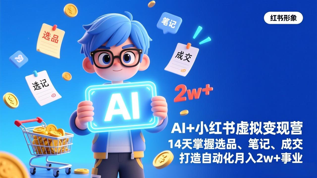 AI+小红书虚拟变现营(完结-十一