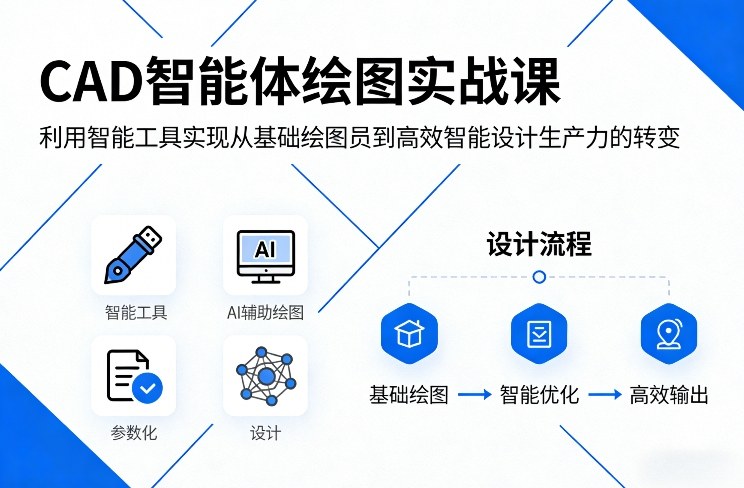 CAD智能体绘图实战课，利用智能工具，实现从基础绘图员到高效智能设计生产力的转变 - 十一-十一
