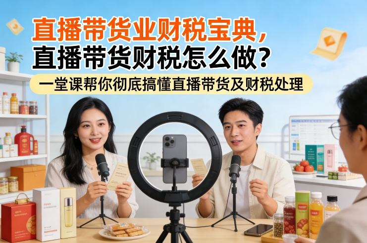 直播带货业财税宝典，直播带货财税怎么做？一堂课帮你彻底搞懂直播带货及财税处理-十一