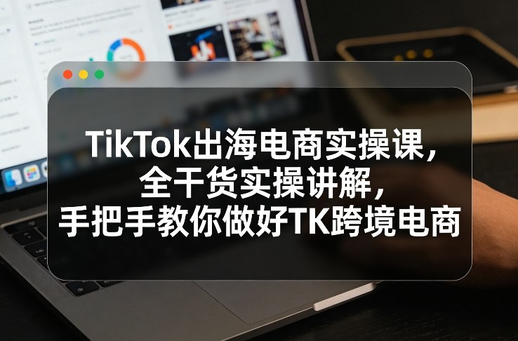 TikTok出海电商实操课全解析：从本土店起步到商品卡爆单，手把手带你玩转跨境蓝海-十一