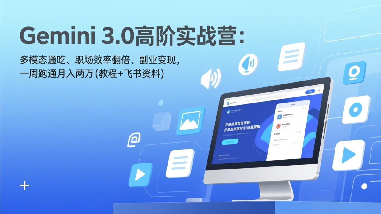 地表最强多模态！Gemini 3.0 高阶实战：从职场“效率王”到月入两万的 AI 副业专家-十一