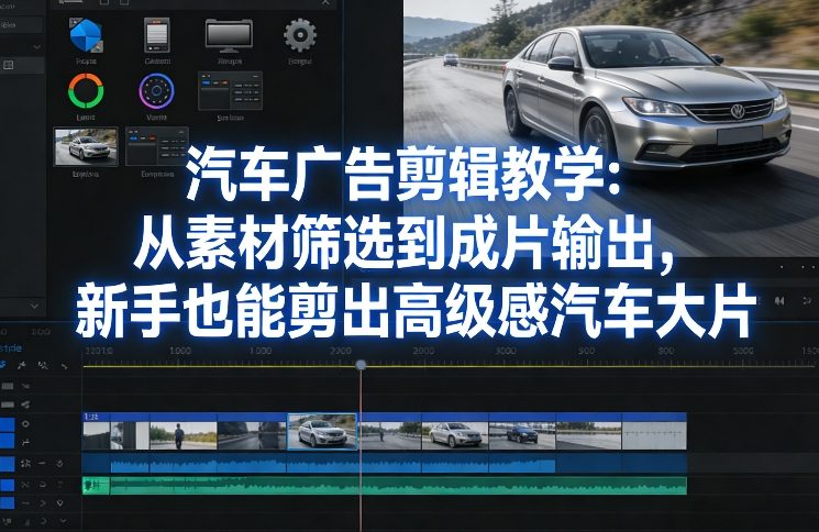汽车广告剪辑教学：从素材筛选到成片输出，新手也能剪出高级感汽车大片-十一