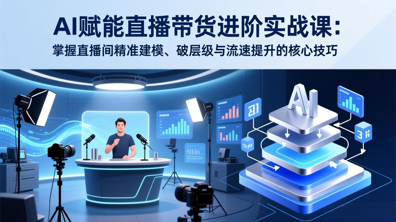 AI赋能直播带货进阶实战课：掌握直播间精准建模、破层级与流速提升的核心技巧-十一