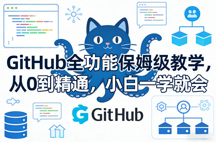 GitHub全功能保姆级教学，从0到精通，小白一学就会 - 十一-十一