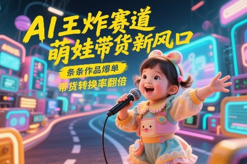 AI王炸赛道，萌娃带货新风口，条条作品爆单，带货转换率翻倍，核心逻辑拆解 - 十一-十一