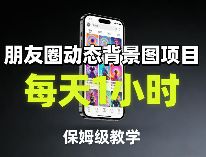 朋友圈动态背景图项目，每天1小时，保姆级教学-十一