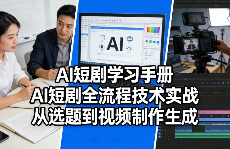 AI短剧学习手册，AI短剧全流程技术实战，从选题到视频制作生成 - 十一-十一