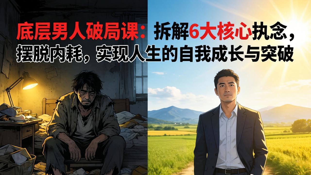 付费文章：底层男人破局课：拆解 6 大核心执念，摆脱内耗，实现人生的自我成长与突破-十一