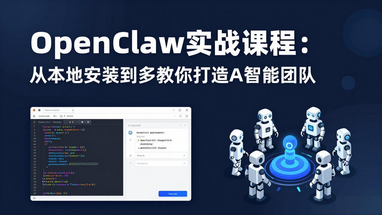 OpenClaw实战课程：从本地安装到多Agent协同，手把手教你打造AI智能团队 - 十一-十一