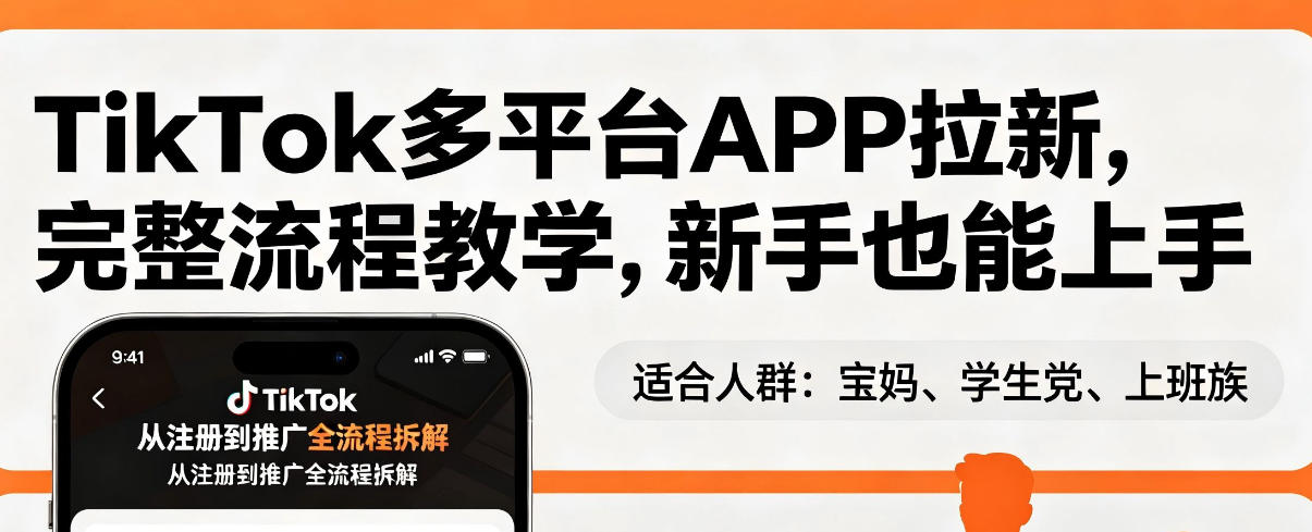 TikTok多平台APP拉新，完整流程教学，新手也能上手，轻松出海搞美金 - 十一-十一