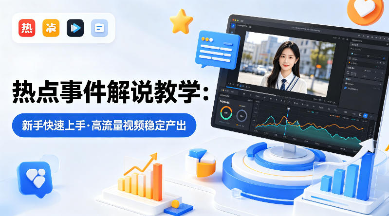 某大V的热点事件解说教学，新手也能快速上手，稳定产出高流量解说视频-十一