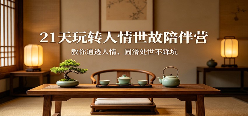 21天玩转人情世故陪伴营：教你通透人情、圆滑处世不踩坑 - 十一-十一