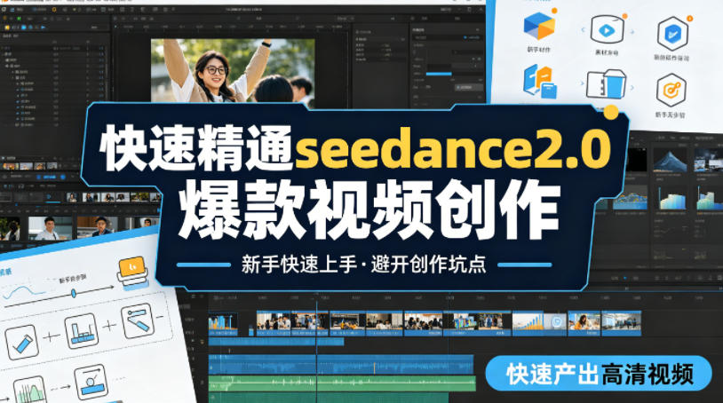快速精通seedance2.0爆款视频创作，快速产出高清视频，避开大量创作坑点，新手也能快速上手-十一